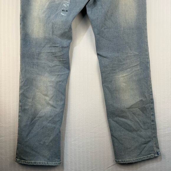 Sun + Stone NWT Men’s 32 X 30 Stretch Straight Leg Denim Jeans Stone Wash Street - Picture 3 of 9